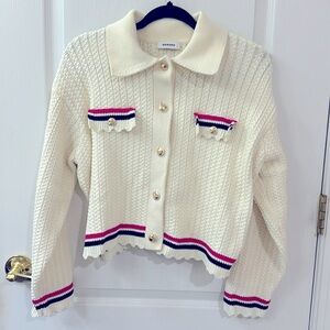 SANDRO button cardigan very elegant for fall and winter. Size 2. Used once.